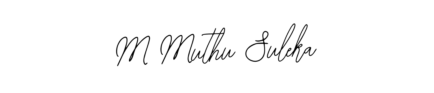 Best and Professional Signature Style for M Muthu Suleka. Bearetta-2O07w Best Signature Style Collection. M Muthu Suleka signature style 12 images and pictures png