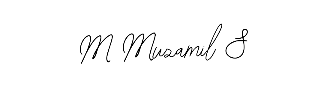 Similarly Bearetta-2O07w is the best handwritten signature design. Signature creator online .You can use it as an online autograph creator for name M Muzamil S. M Muzamil S signature style 12 images and pictures png