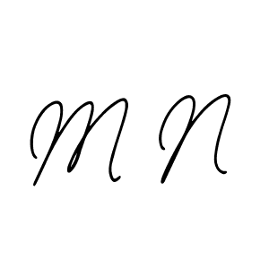 Make a beautiful signature design for name M N. With this signature (Bearetta-2O07w) style, you can create a handwritten signature for free. M N signature style 12 images and pictures png