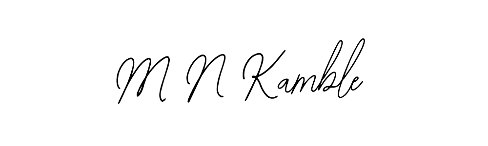 Create a beautiful signature design for name M N Kamble. With this signature (Bearetta-2O07w) fonts, you can make a handwritten signature for free. M N Kamble signature style 12 images and pictures png