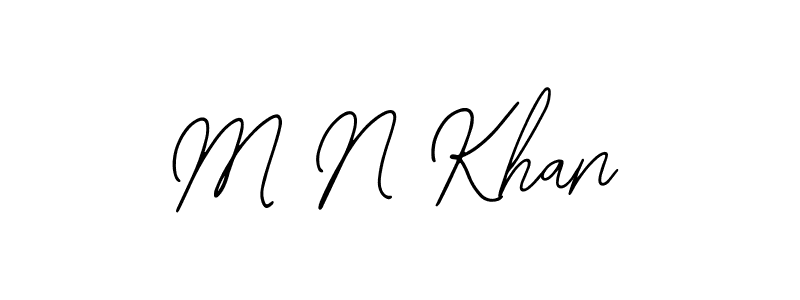 Use a signature maker to create a handwritten signature online. With this signature software, you can design (Bearetta-2O07w) your own signature for name M N Khan. M N Khan signature style 12 images and pictures png