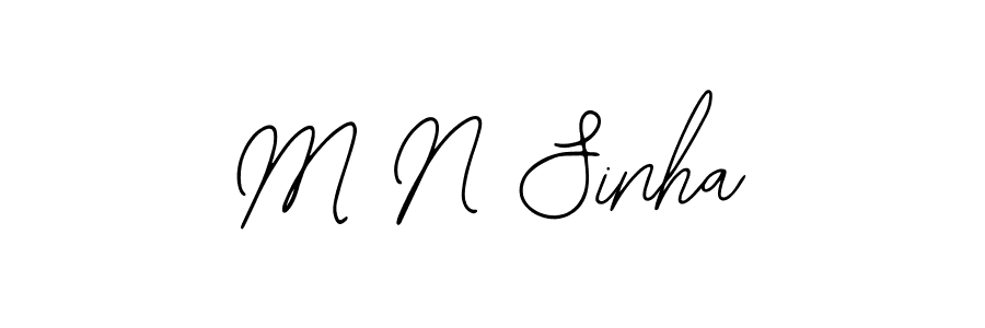 How to Draw M N Sinha signature style? Bearetta-2O07w is a latest design signature styles for name M N Sinha. M N Sinha signature style 12 images and pictures png