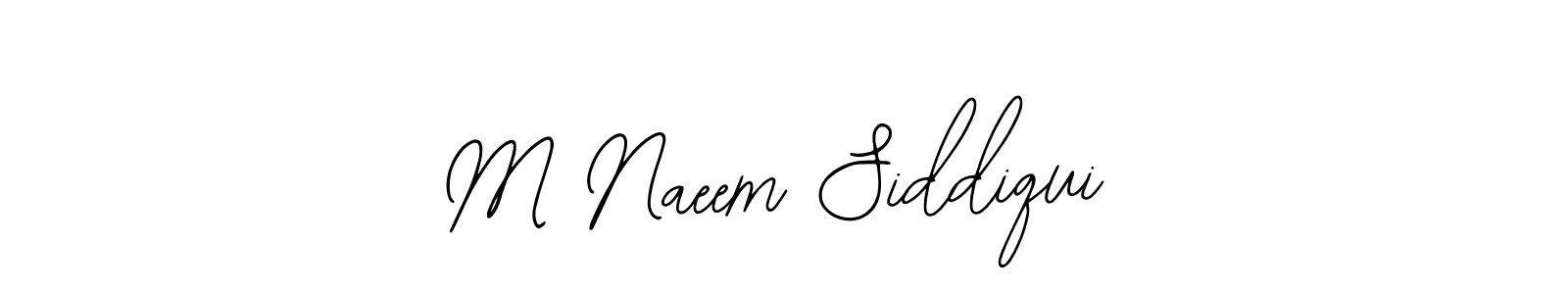 The best way (Bearetta-2O07w) to make a short signature is to pick only two or three words in your name. The name M Naeem Siddiqui include a total of six letters. For converting this name. M Naeem Siddiqui signature style 12 images and pictures png