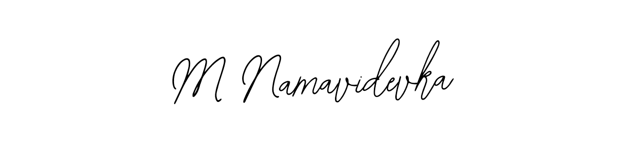 Make a beautiful signature design for name M Namavidevka. With this signature (Bearetta-2O07w) style, you can create a handwritten signature for free. M Namavidevka signature style 12 images and pictures png
