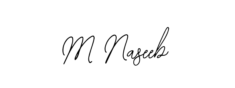 Create a beautiful signature design for name M Naseeb. With this signature (Bearetta-2O07w) fonts, you can make a handwritten signature for free. M Naseeb signature style 12 images and pictures png