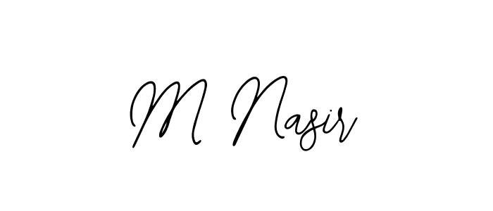 How to make M Nasir signature? Bearetta-2O07w is a professional autograph style. Create handwritten signature for M Nasir name. M Nasir signature style 12 images and pictures png