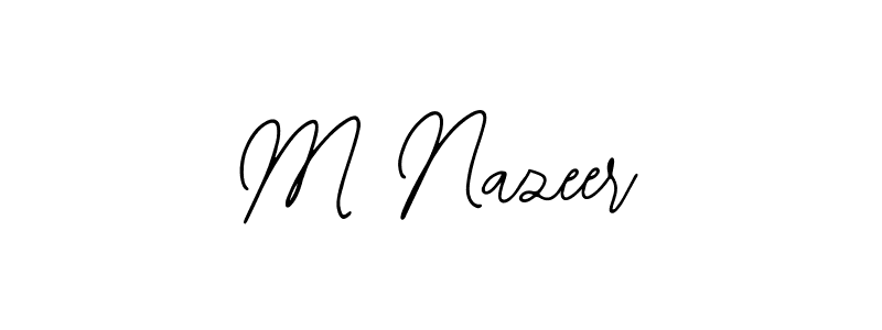 Design your own signature with our free online signature maker. With this signature software, you can create a handwritten (Bearetta-2O07w) signature for name M Nazeer. M Nazeer signature style 12 images and pictures png