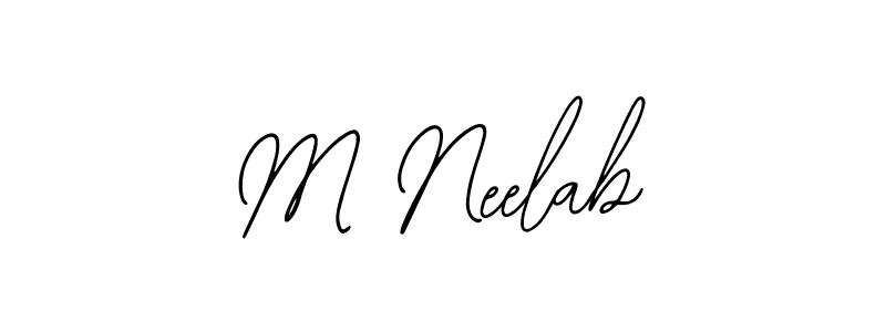 How to make M Neelab signature? Bearetta-2O07w is a professional autograph style. Create handwritten signature for M Neelab name. M Neelab signature style 12 images and pictures png