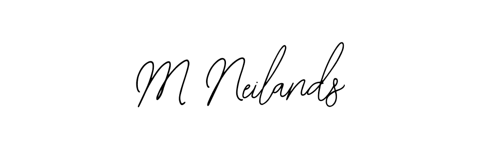 Bearetta-2O07w is a professional signature style that is perfect for those who want to add a touch of class to their signature. It is also a great choice for those who want to make their signature more unique. Get M Neilands name to fancy signature for free. M Neilands signature style 12 images and pictures png