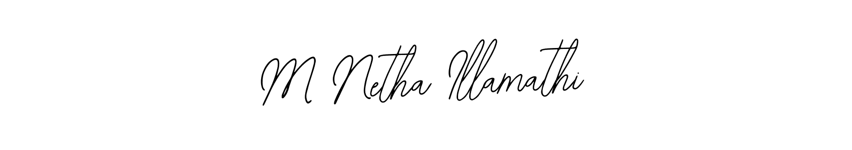 M Netha Illamathi stylish signature style. Best Handwritten Sign (Bearetta-2O07w) for my name. Handwritten Signature Collection Ideas for my name M Netha Illamathi. M Netha Illamathi signature style 12 images and pictures png