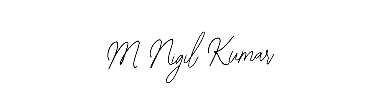 Make a beautiful signature design for name M Nigil Kumar. Use this online signature maker to create a handwritten signature for free. M Nigil Kumar signature style 12 images and pictures png