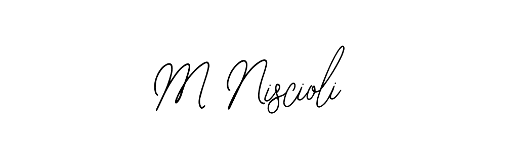 Make a beautiful signature design for name M Niscioli. With this signature (Bearetta-2O07w) style, you can create a handwritten signature for free. M Niscioli signature style 12 images and pictures png