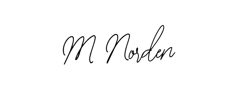 Make a beautiful signature design for name M Norden. With this signature (Bearetta-2O07w) style, you can create a handwritten signature for free. M Norden signature style 12 images and pictures png