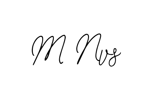 M Nvs stylish signature style. Best Handwritten Sign (Bearetta-2O07w) for my name. Handwritten Signature Collection Ideas for my name M Nvs. M Nvs signature style 12 images and pictures png