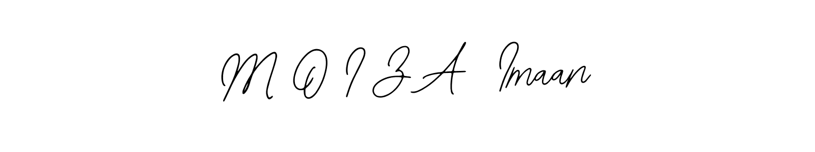 if you are searching for the best signature style for your name M O I Z A  Imaan. so please give up your signature search. here we have designed multiple signature styles  using Bearetta-2O07w. M O I Z A  Imaan signature style 12 images and pictures png