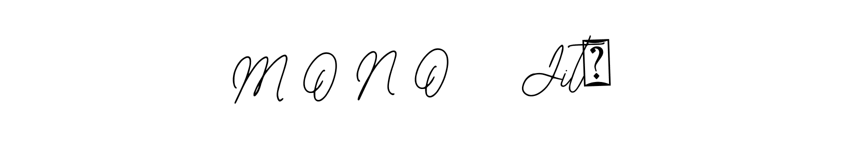 Use a signature maker to create a handwritten signature online. With this signature software, you can design (Bearetta-2O07w) your own signature for name M O N O    Jit✨. M O N O    Jit✨ signature style 12 images and pictures png