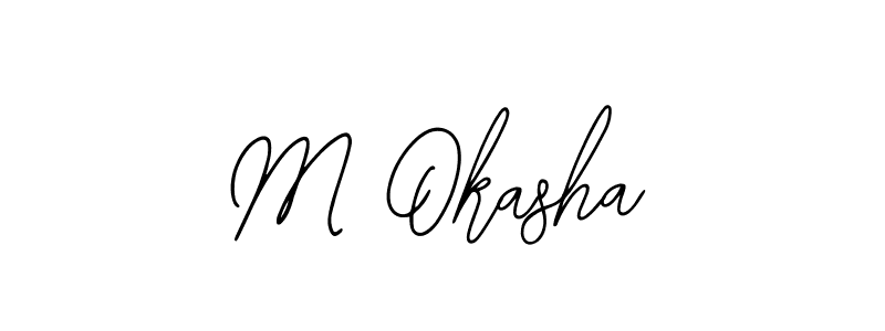 Also we have M Okasha name is the best signature style. Create professional handwritten signature collection using Bearetta-2O07w autograph style. M Okasha signature style 12 images and pictures png