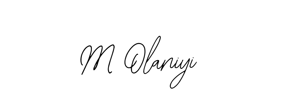 How to make M Olaniyi signature? Bearetta-2O07w is a professional autograph style. Create handwritten signature for M Olaniyi name. M Olaniyi signature style 12 images and pictures png