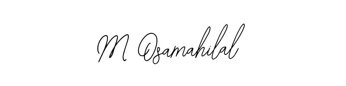 You can use this online signature creator to create a handwritten signature for the name M Osamahilal. This is the best online autograph maker. M Osamahilal signature style 12 images and pictures png