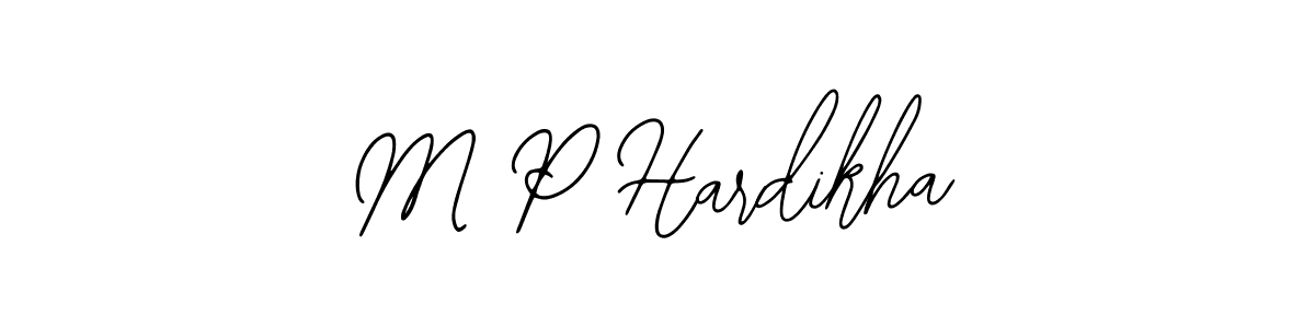 Design your own signature with our free online signature maker. With this signature software, you can create a handwritten (Bearetta-2O07w) signature for name M P Hardikha. M P Hardikha signature style 12 images and pictures png