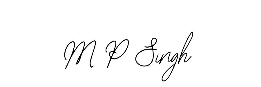 Also we have M P Singh name is the best signature style. Create professional handwritten signature collection using Bearetta-2O07w autograph style. M P Singh signature style 12 images and pictures png