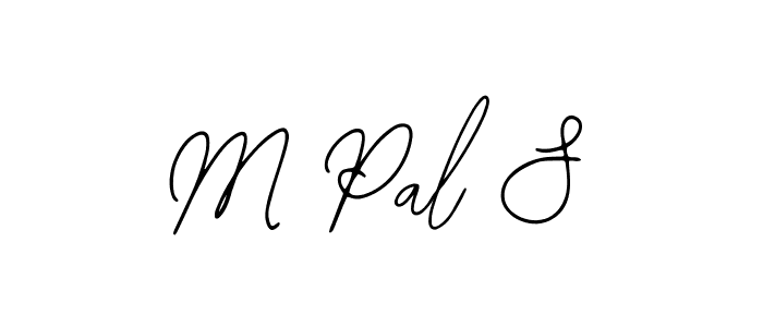 How to make M Pal S name signature. Use Bearetta-2O07w style for creating short signs online. This is the latest handwritten sign. M Pal S signature style 12 images and pictures png