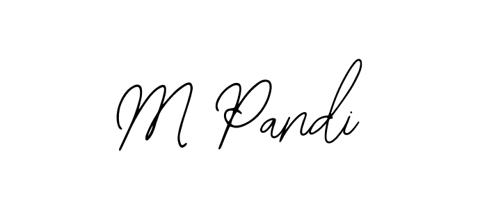 You should practise on your own different ways (Bearetta-2O07w) to write your name (M Pandi) in signature. don't let someone else do it for you. M Pandi signature style 12 images and pictures png