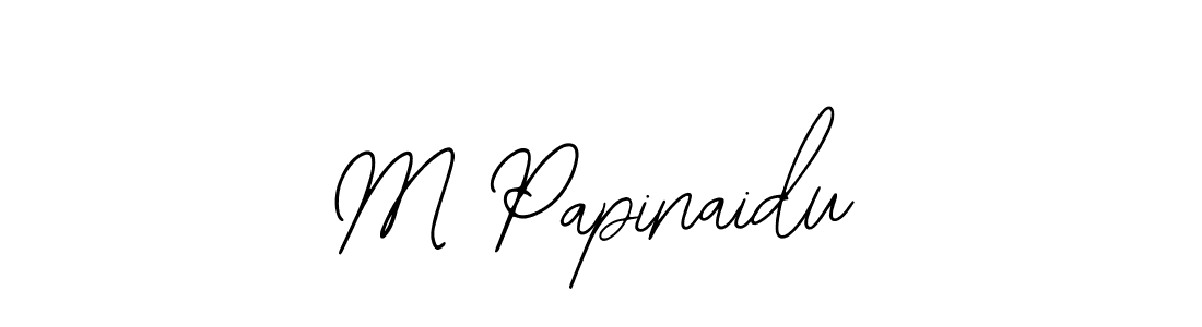 Make a beautiful signature design for name M Papinaidu. With this signature (Bearetta-2O07w) style, you can create a handwritten signature for free. M Papinaidu signature style 12 images and pictures png