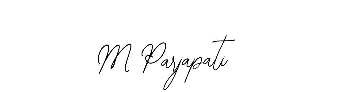 You should practise on your own different ways (Bearetta-2O07w) to write your name (M Parjapati) in signature. don't let someone else do it for you. M Parjapati signature style 12 images and pictures png