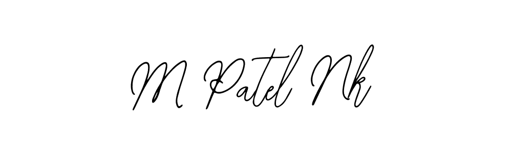 Make a beautiful signature design for name M Patel Nk. With this signature (Bearetta-2O07w) style, you can create a handwritten signature for free. M Patel Nk signature style 12 images and pictures png