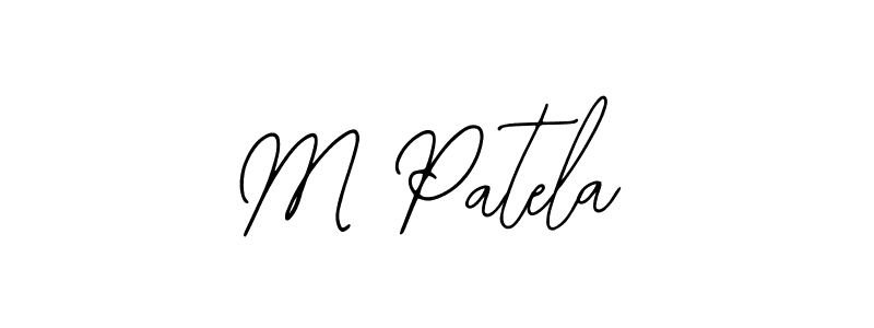Make a beautiful signature design for name M Patela. With this signature (Bearetta-2O07w) style, you can create a handwritten signature for free. M Patela signature style 12 images and pictures png