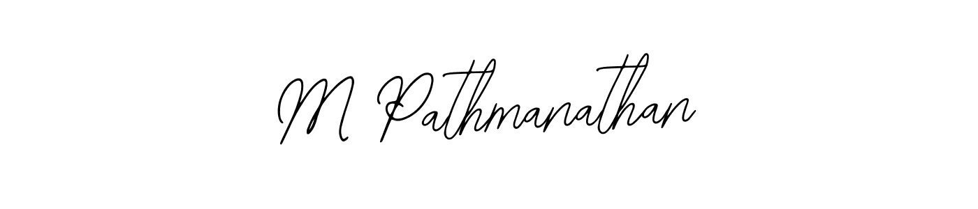 Create a beautiful signature design for name M Pathmanathan. With this signature (Bearetta-2O07w) fonts, you can make a handwritten signature for free. M Pathmanathan signature style 12 images and pictures png