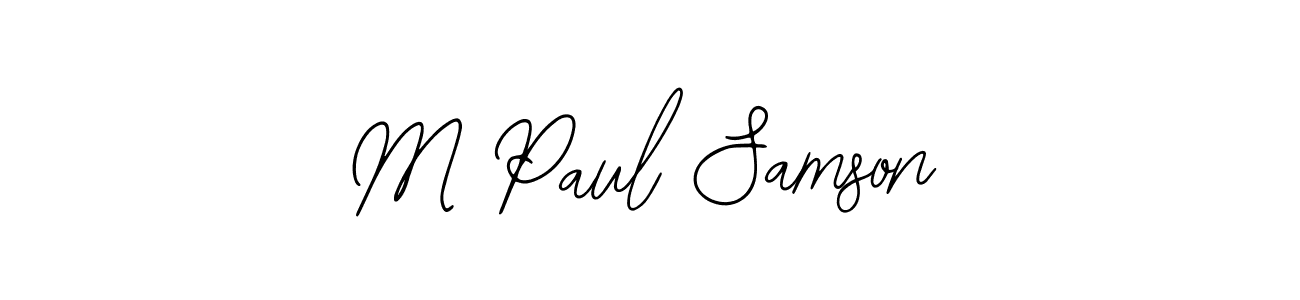 How to make M Paul Samson signature? Bearetta-2O07w is a professional autograph style. Create handwritten signature for M Paul Samson name. M Paul Samson signature style 12 images and pictures png