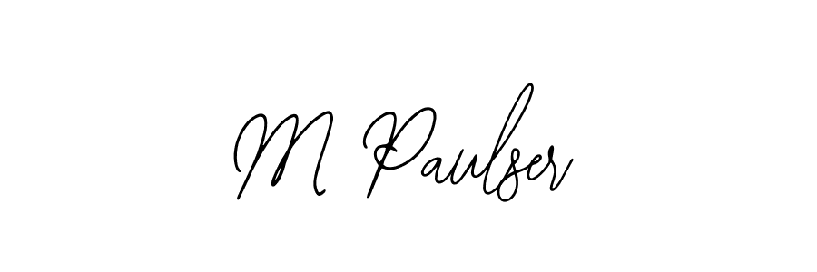 Also we have M Paulser name is the best signature style. Create professional handwritten signature collection using Bearetta-2O07w autograph style. M Paulser signature style 12 images and pictures png