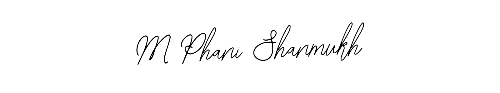 Similarly Bearetta-2O07w is the best handwritten signature design. Signature creator online .You can use it as an online autograph creator for name M Phani Shanmukh. M Phani Shanmukh signature style 12 images and pictures png