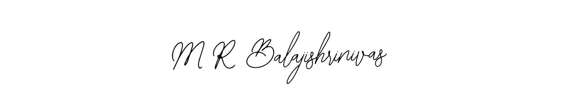 M R Balajishrinivas stylish signature style. Best Handwritten Sign (Bearetta-2O07w) for my name. Handwritten Signature Collection Ideas for my name M R Balajishrinivas. M R Balajishrinivas signature style 12 images and pictures png