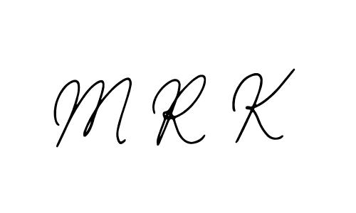 Design your own signature with our free online signature maker. With this signature software, you can create a handwritten (Bearetta-2O07w) signature for name M R K. M R K signature style 12 images and pictures png