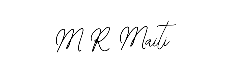 Bearetta-2O07w is a professional signature style that is perfect for those who want to add a touch of class to their signature. It is also a great choice for those who want to make their signature more unique. Get M R Maiti name to fancy signature for free. M R Maiti signature style 12 images and pictures png