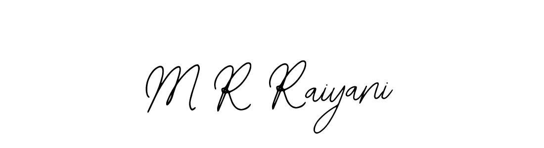 Use a signature maker to create a handwritten signature online. With this signature software, you can design (Bearetta-2O07w) your own signature for name M R Raiyani. M R Raiyani signature style 12 images and pictures png