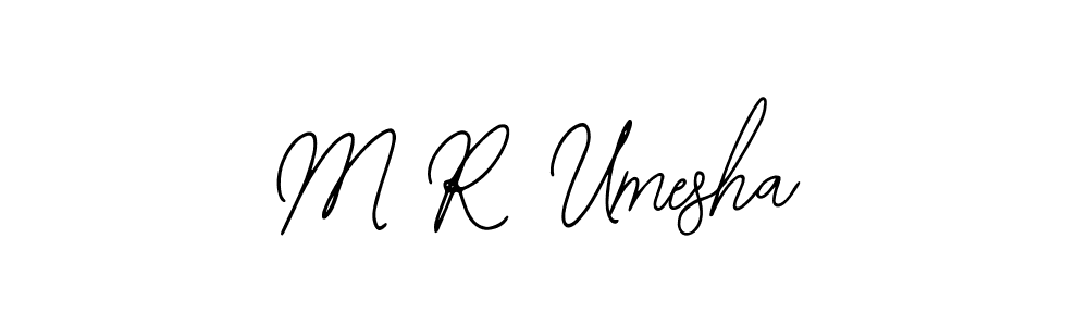 How to Draw M R Umesha signature style? Bearetta-2O07w is a latest design signature styles for name M R Umesha. M R Umesha signature style 12 images and pictures png