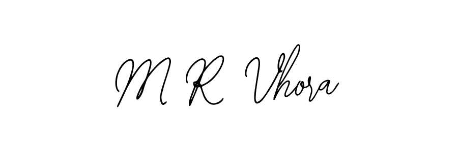 M R Vhora stylish signature style. Best Handwritten Sign (Bearetta-2O07w) for my name. Handwritten Signature Collection Ideas for my name M R Vhora. M R Vhora signature style 12 images and pictures png