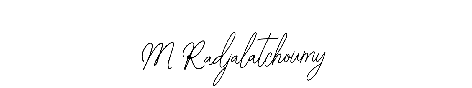 Make a short M Radjalatchoumy signature style. Manage your documents anywhere anytime using Bearetta-2O07w. Create and add eSignatures, submit forms, share and send files easily. M Radjalatchoumy signature style 12 images and pictures png