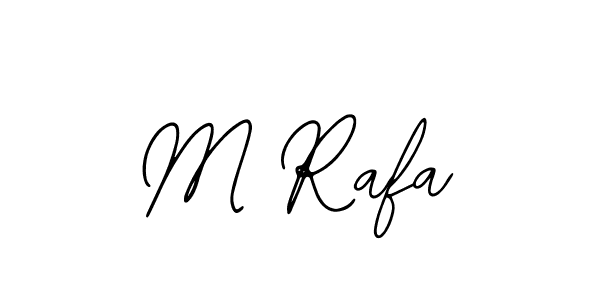 Design your own signature with our free online signature maker. With this signature software, you can create a handwritten (Bearetta-2O07w) signature for name M Rafa. M Rafa signature style 12 images and pictures png
