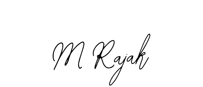 Make a beautiful signature design for name M Rajak. Use this online signature maker to create a handwritten signature for free. M Rajak signature style 12 images and pictures png