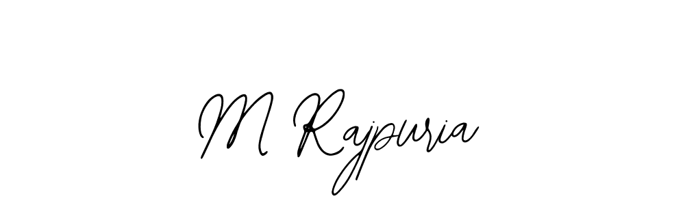 The best way (Bearetta-2O07w) to make a short signature is to pick only two or three words in your name. The name M Rajpuria include a total of six letters. For converting this name. M Rajpuria signature style 12 images and pictures png