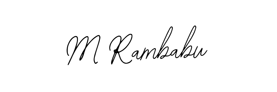 You can use this online signature creator to create a handwritten signature for the name M Rambabu. This is the best online autograph maker. M Rambabu signature style 12 images and pictures png