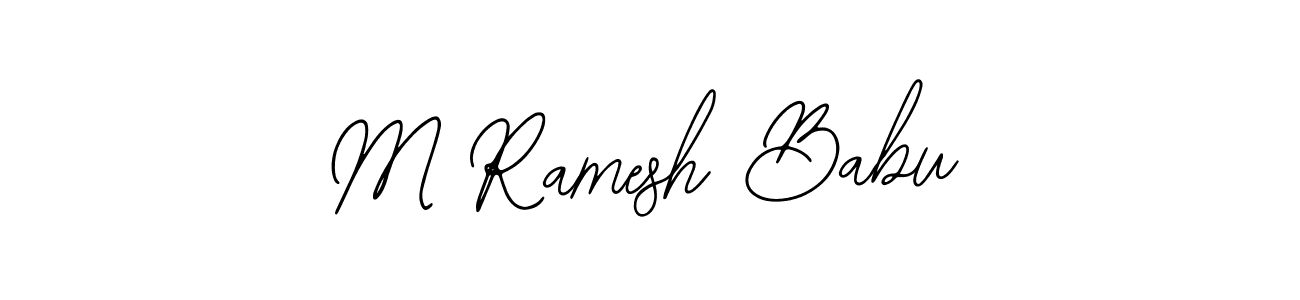 How to make M Ramesh Babu signature? Bearetta-2O07w is a professional autograph style. Create handwritten signature for M Ramesh Babu name. M Ramesh Babu signature style 12 images and pictures png