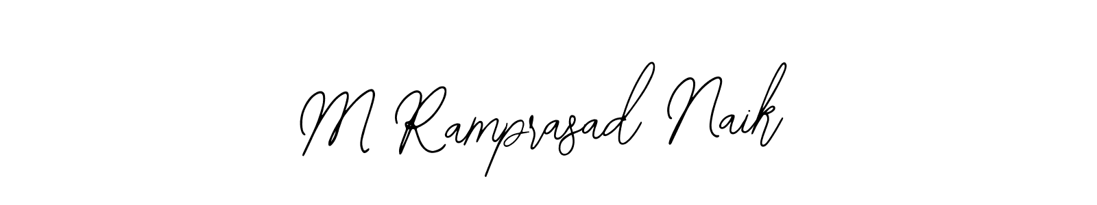 Also we have M Ramprasad Naik name is the best signature style. Create professional handwritten signature collection using Bearetta-2O07w autograph style. M Ramprasad Naik signature style 12 images and pictures png