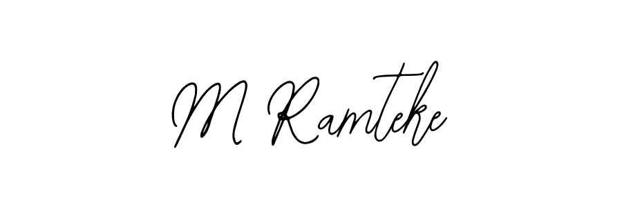 How to make M Ramteke signature? Bearetta-2O07w is a professional autograph style. Create handwritten signature for M Ramteke name. M Ramteke signature style 12 images and pictures png