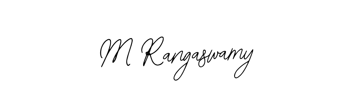 Use a signature maker to create a handwritten signature online. With this signature software, you can design (Bearetta-2O07w) your own signature for name M Rangaswamy. M Rangaswamy signature style 12 images and pictures png